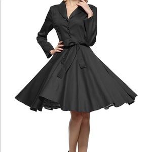 Maggie Tang-Medium-long sleeve-black-NWT-flare